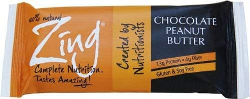 ZING 12 Count , Bar Chocolate Peanut Butter