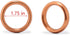 Metal Cock Testicle Ring Without Edges, Sexual Stimulation Device Prolonged Erection Sex Toy for Men (Gold, Medium)