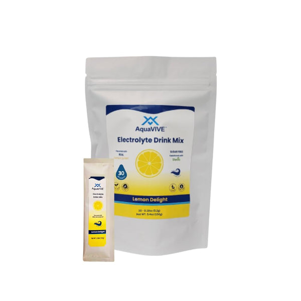 Sugar Free Electrolytes Powder - Lemon Delight, Stevia Sweetened, Powered by Sea