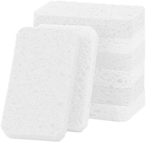 12-Pack Non-Scratch Scrub Sponges | Sponges for Dishes and Kitchen Cleaning | White