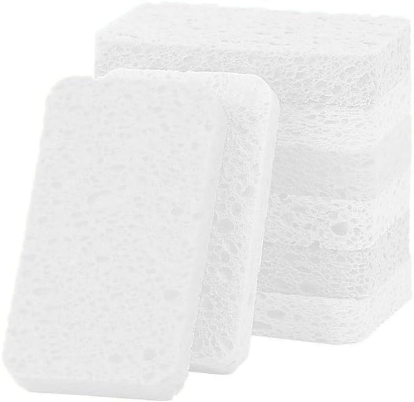 12-Pack Non-Scratch Scrub Sponges | Sponges for Dishes and Kitchen Cleaning | White