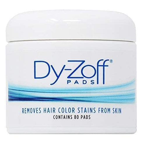 King Research DyZoff Pads Hair Color Rinse and Tint Stain Remover, 80 Pads Jar