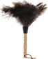 Anti-Static Ostrich Feather Duster, Wooden Handle Dust Cleaning Tool for Dusting