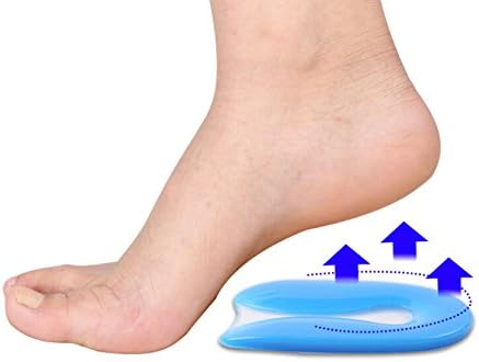 Elandy Silicon Gel U-Shaped Spur Cup, Heel-Plantar Fasciitis Cushion, U-Shaped Heel Pad L