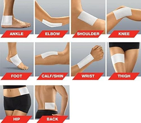SunDog Natural Pain Relief Patches, 10 Pack, Extra Large, No Chemicals, 24hr Long-Lasting