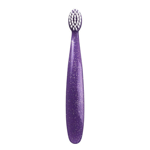 RADIUS Totz Toothbrush, Extra Soft Brush for Delicate Teeth & Gums, BPA Free & ADA Accepted, Magenta Sparkle (Pack of 1)