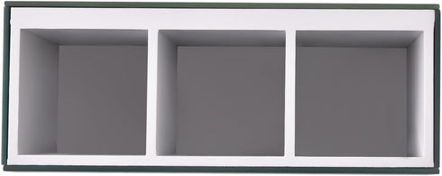 Mirrored Makeup Brush Holder Organizer, 3 Compartments Cosmetic Brush Storage Holders, Crushed Diamond Pen and Pencil