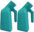 YUMSUM Thick Firm Male Urinal, 32oz./1000mL, Green, 2 Pack