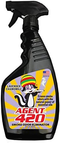 AGENT 420 Cannabis Odor Destroying Spray - 22 oz for Eliminating Cigarette Smoke and Unwanted Odors in House, Car,