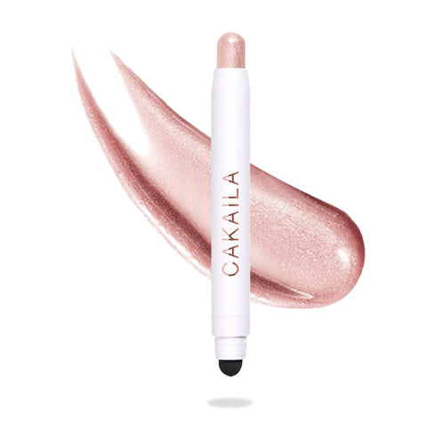 Go Ho Shimmer Cream-to-Powder Eyeshadow Stick, 2 in 1 Eye Brightener Stick, Waterproof, 08 Pink White