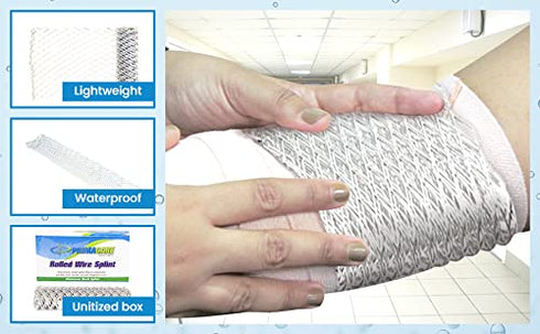 IS-5529 26" 4" PrimaCare First Aid Emergency Rolled Mesh Wire Splint for Fractured Wrist Brace, Broken Toe, Braces, x
