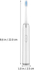 HEATSHAKING Electric Toothbrush for Adults Non-Rechargeable Soft Bristle Tooth Cleaner with Replacement Brush Heads