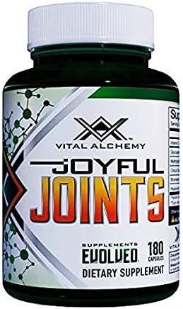 Joyful Joints by Vital Alchemy - Highest Grade Glucosamine, Turmeric, MSM, Bromelain, Hyaluronic Acid, Cissus, MSM,