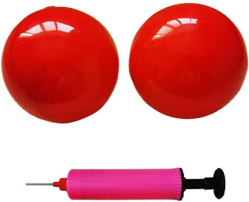TWAKYIS Yoga Massage Ball Smooth Ball 4 Inch Adjustable Firmness Massage Roller Balls