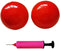 TWAKYIS Yoga Massage Ball Smooth Ball 4 Inch Adjustable Firmness Massage Roller Balls