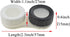 HAHIYO Contact Lens Case Box Holder Kit with Mirror Durable Leakproof Light Convenient Left/Right Eyes Contact Lens Container Soak Storage Kit with Tweezer Remover Tool Solution Bottle, Black 2 Pack