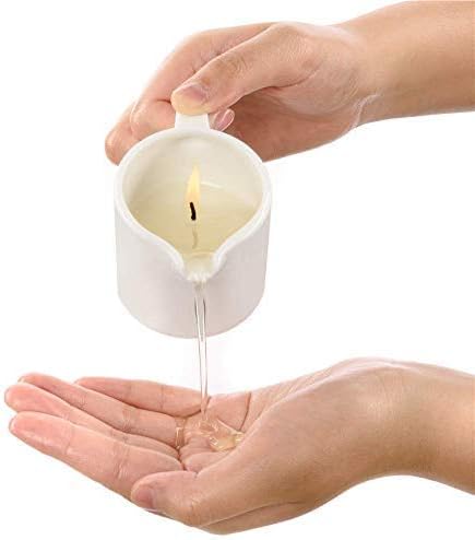 MELONY Soy Massage Oil Candle, Coconut, 2.82 OZ/80G for Intensive Skin Treatment