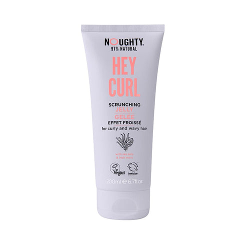 Noughty Hey Curl Scrunching Jelly, 97% Natural Hydrating Frizz Control for Curly Hair, 200ml