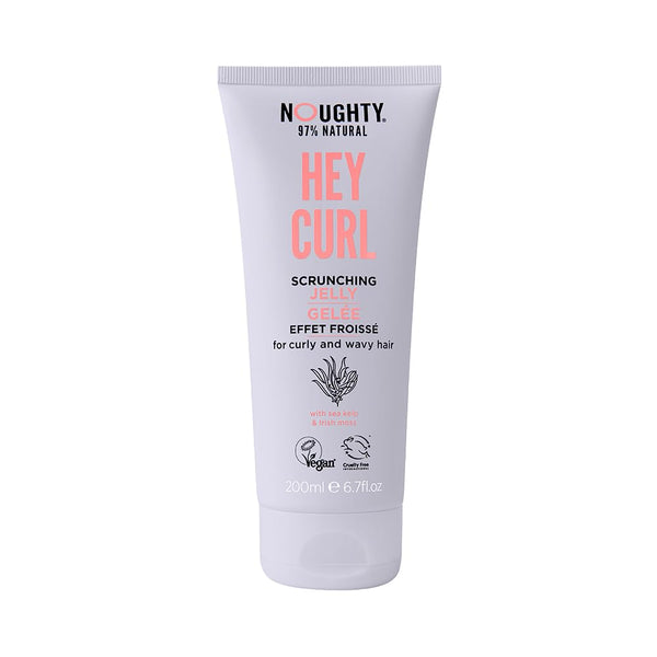 Noughty Hey Curl Scrunching Jelly, 97% Natural Hydrating Frizz Control for Curly Hair, 200ml