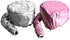 Kingzhuo 2 Pcs Bonnet Hair Dryer, Portable Safe Soft Hat Hair Dryer for Women (Silver and Pink)