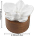 Vobumix Essential Oil Passive Flower Diffuser Mini Ceramic Essential Oil Small Diffuser Phalaenopsis Porcelain