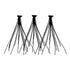 Kiss Individual Flare, Luxe Black, Short (Pack of 3)