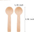 200pcs Mini Wooden Spoons, 4inch Disposable Birchwood Ice Cream Dessert Spoons, Biodegradable Compostable