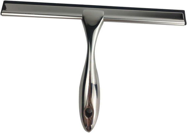 HEALLILY Stainless Steel Window Cleaning Tool, Squeegee, Scraper, and Cleaner, Stainless Steel