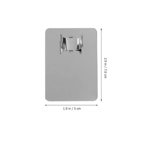 Stainless Steel Cosmetic Mixing Makeup Palette with Spatula, Rings Holder, 3pcs Set for Makeup Art Tool