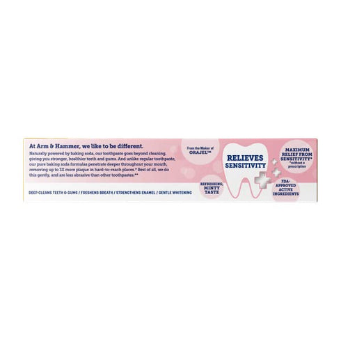 Hammer 4.5 (Pack 3) Arm & Sensitive Teeth and Gums Toothpaste, Refreshing Mint Flavor, Ounce