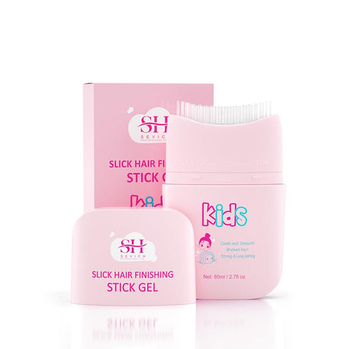 SEVICH Pink Cloud Kids Broken Hair Finishing Stick Gel - 2.7 fl oz Hair Gel for Toddlers & Kids