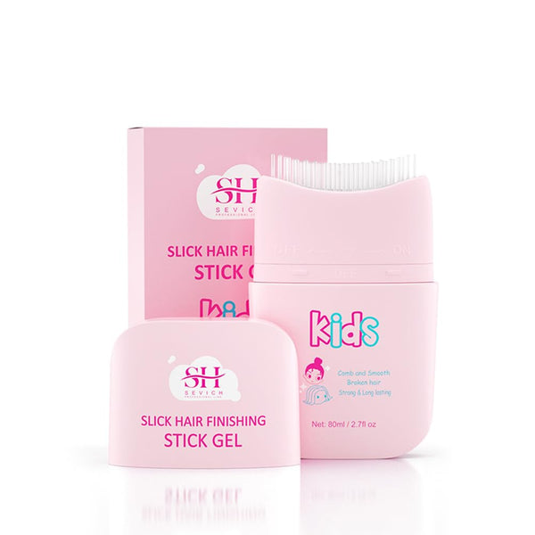 SEVICH Pink Cloud Kids Broken Hair Finishing Stick Gel - 2.7 fl oz Hair Gel for Toddlers & Kids