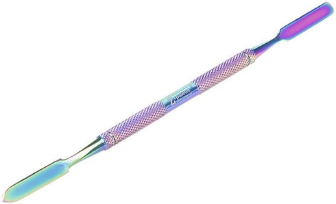 De-Potting Spatula, Dual-Ended Multicolor Steel Tool for Makeup Palettes, Professional Mixing & Blending