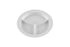 G.E.T. CP-530-W-EC Heavy-Duty 3 Compartment Plastic Divided Plates, Deep Sided, 9", White (Set of 4)