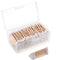 Norme 3 Inch Cotton Swabs, 500 Pcs Long Qtips with Wooden Handle in Storage Box for Cleaning