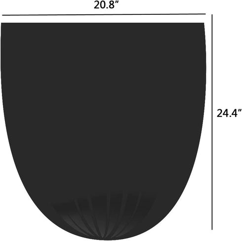 6 Gallon Trash Bags with Drawstrings, Black Garbage Bag, 208 Counts by Zerdyne