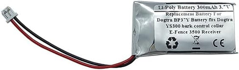 Starnovo 300mAh 3.7V Li-Polymer BP37Y Replacement Battery for Dogtr a YS300 Bark Control