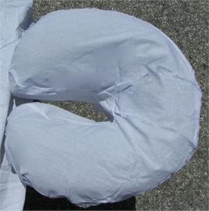 Poly Cotton Massage Face Rest Cover Cozies, 4pcs, White