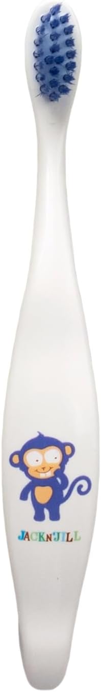 Jack N' Jill Brushing Essentials Combo Pack: Kids Toothbrush, Natural Certified Strawberry Toothpaste & Tooth Cleaning