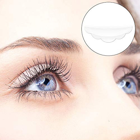 Hicarer 48 Pieces Raise Eyelashes Rods, Silicone Eyelash Pads (Small, Medium, Large) for Makeup Tool