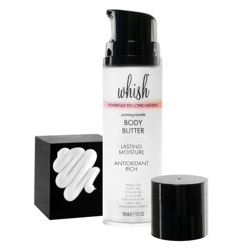 Whish Beauty Body Butter for Women - Pomegranate, 5 fl oz - Antioxidant-Rich Moisturizing Lotion