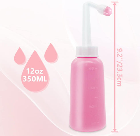 Peri Bottle for Postpartum Care, 12 OZ Upside Down Perineal Bottle for Recovery and Cleansing After Birth