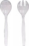 VeZee 's Plastic Serving Utensils, Clear Heavy Duty Disposable utensil | Set 10"