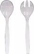 VeZee 's Plastic Serving Utensils, Clear Heavy Duty Disposable utensil | Set 10"
