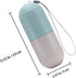 SEWCHICS 7 2pcs Compartments Weekly Pill Organizer Portable Daily Pill Case Seal, Small Wheat and Colorful Versions