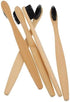 UCCKEYI 40-Pack 7in Black Bamboo Toothbrushes, Medium Bristles, Eco-Friendly & Biodegradable for Adults, Travel