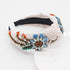QTMY Rhinestone Crystal Headbands for Women, Hair Hoop Accessories, 522 Beige