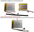 DC 3.7V 800mAh 603040 Rechargeable Lithium-ion Battery for Marshall Bluetooth Headphones