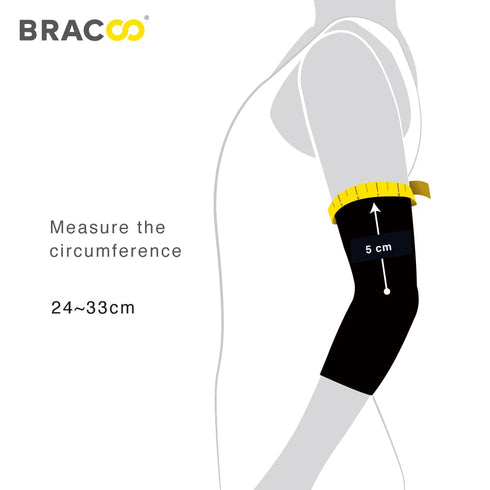 Bracoo Elbow Brace for Tendonitis, Compression Sleeve Wrap Support, ES10, for Men and Women