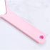 TBWHL Heart-Shaped Travel Handheld Mirror, Portable Personal Cosmetic Hand Mirror for Shaving, Pink